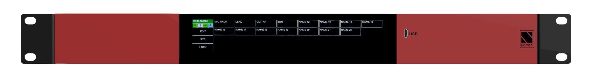 Aspen Media – Stockist – Nixer – NIX00640-01 RS32 front Nixer PD Dante