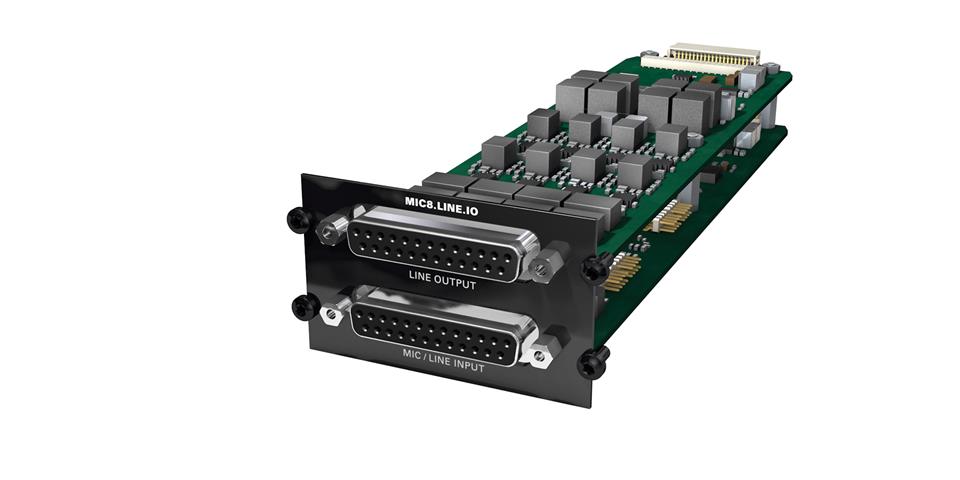 Aspen Media – Converter Module m-mic8-line-io